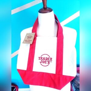 Trader Joe's mini tote - red